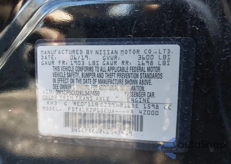 2019 Nissan Kicks S from USA, damaged, VIN 3N1CP5CU2KL547459
